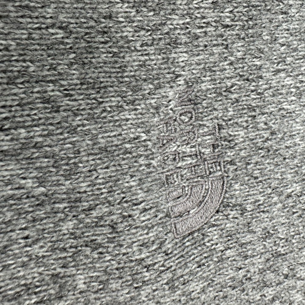The North Face Womens Gray Crescent Full Zip Fleece Hoodie Jacket Size Medium M - Picture 2 of 11